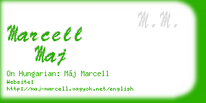 marcell maj business card