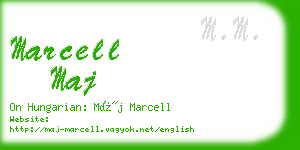 marcell maj business card